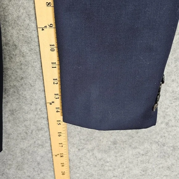 LAUREN Ralph Lauren Blazer Mens 48L Long Large Navy Wool Stretch Sport Coat Suit